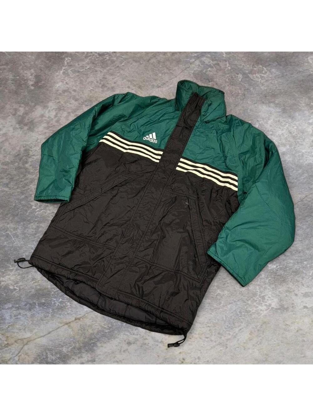 Adidas green puffer jacket Size M #puffer #adidas
